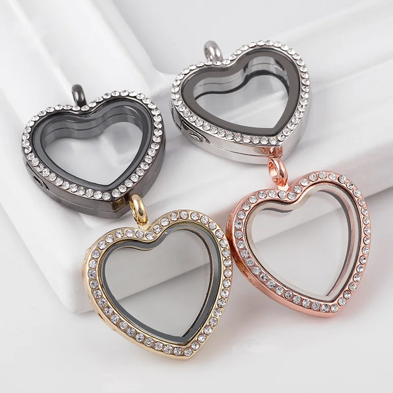 DIY Heart diamond locket pendant glass frames float locket Pendants for Necklace Photo Box Pendant
DIY Heart diamond locket pendant glass frames float locket Pendants for Necklace Photo Box Pendant