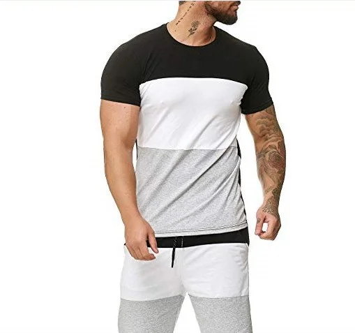 New plus size patchwork sleeve stitching suit tracksuit 2 piece mens shorts fitness running sport short set
New plus size patchwork sleeve stitching suit tracksuit 2 piece mens shorts fitness running sport short set