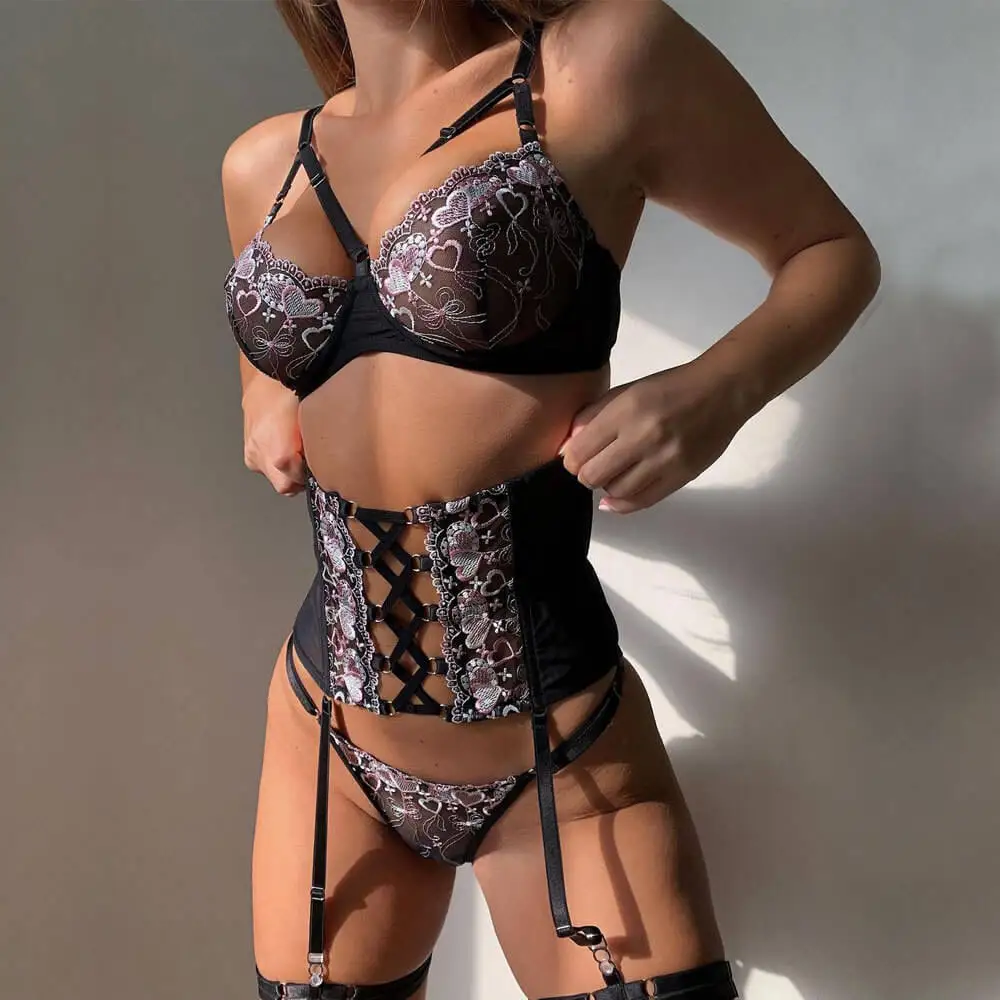 Free shipping women intimo femminile thailand embroidered heart underwear shaper shapewear girl sexy lingerie
Free shipping women intimo femminile thailand embroidered heart underwear shaper shapewear girl sexy lingerie