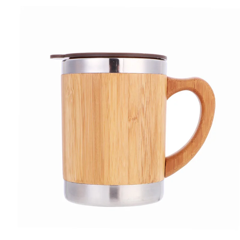 Eco Friendly 18/8 Stainless Steel Double Wall Custom Logo Bamboo Vacuum Water Mug With Handle, Classic color
Eco Friendly 18/8 Stainless Steel Double Wall Custom Logo Bamboo Vacuum Water Mug With Handle, Classic color