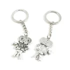 Antique Silver Tone Keychain Keyring Keytag Camera Vintage Projector Key Chain