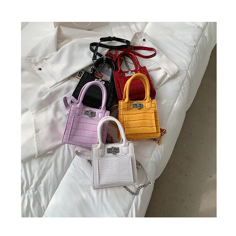 Mini Small Square bag 2021 New Fashion Quality PU Leather Women's Handbag Alligator Leather Chain Shoulder Messenger Bags totes
Mini Small Square bag 2021 New Fashion Quality PU Leather Women's Handbag Alligator Leather Chain Shoulder Messenger Bags totes