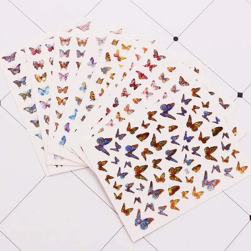 Colorful Nail Art Decoration Holographic Butterfly Nail Stickers Self Adhesive,Laser Nail Decals for Women
Colorful Nail Art Decoration Holographic Butterfly Nail Stickers Self Adhesive,Laser Nail Decals for Women