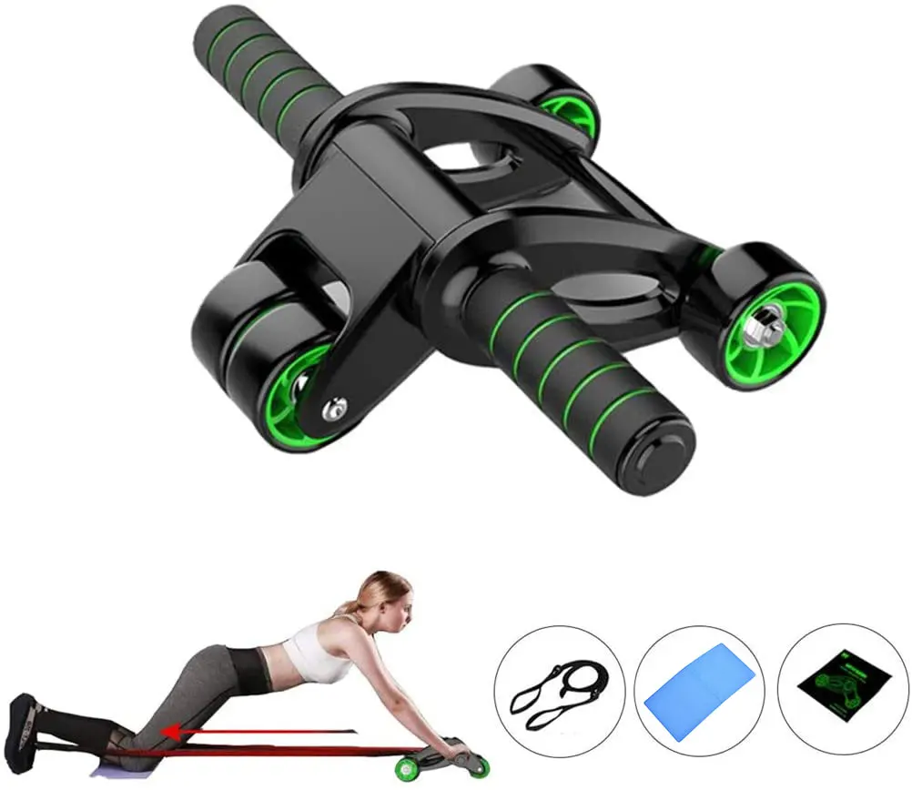 2020 new 4 wheel infoldable exercise fitness ABS abdominal ab wheel roller with resistance rope, Green
2020 new 4 wheel infoldable exercise fitness ABS abdominal ab wheel roller with resistance rope, Green
