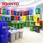 1100 liter outdoor large size plastic garbage bin with wheels