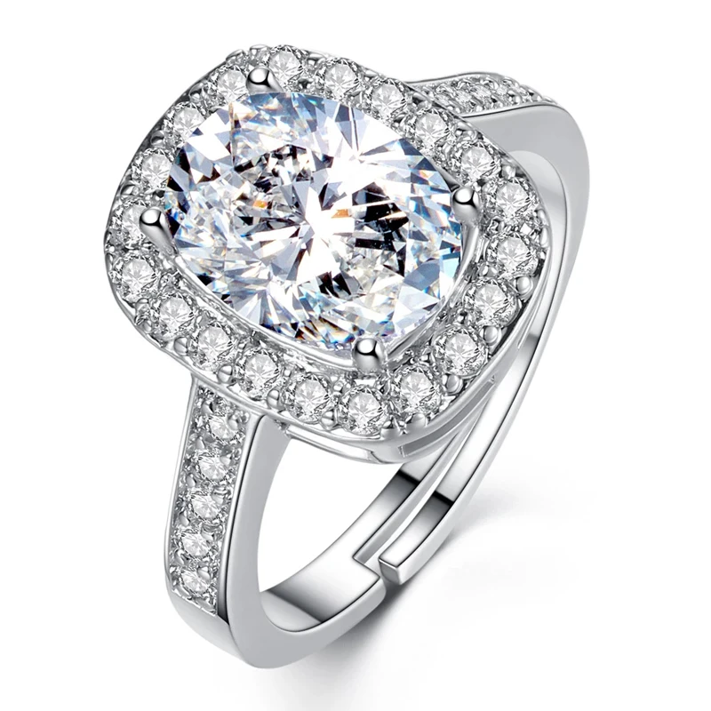 Fashion Hot Sale Luxury Women Zircon Adjustable Rings Custom Engagement Wedding Rings Ladies Wedding Jewelry, Silver
Fashion Hot Sale Luxury Women Zircon Adjustable Rings Custom Engagement Wedding Rings Ladies Wedding Jewelry, Silver