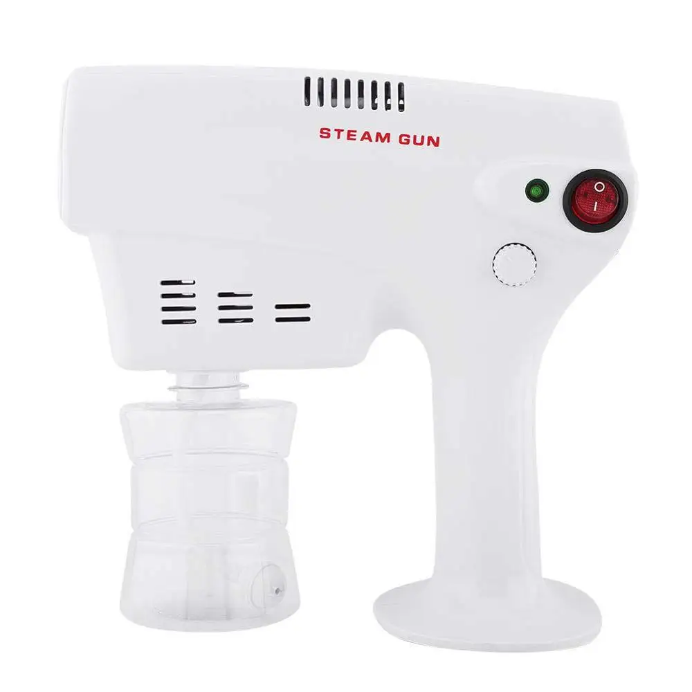 Professional Blue LED light Alcohol Mist Spray Gun Electric Hair Nano Spray Gun, White
Professional Blue LED light Alcohol Mist Spray Gun Electric Hair Nano Spray Gun, White