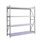 Storage Shelf Rack Warehouse Stackable Light Duty Metal Steel Plate Storage Shelving
