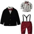 3 8 Years Custom Logo Toddler Autumn Boy Clothing Child Three-Piece Suit