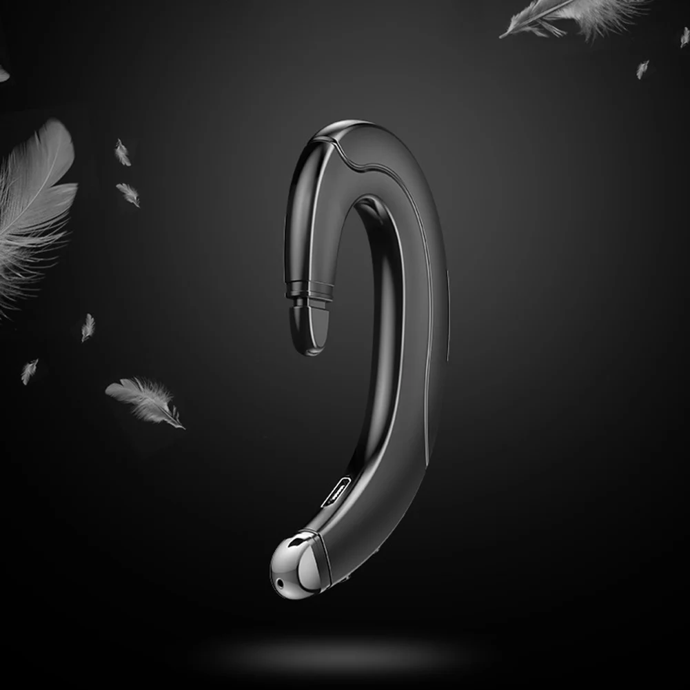 F88 Sports Ear Hook Handfree Bone Conduction Unilateral Headset Noise Cancelling Wireless Bluetooth V5.0 Earphone for IP Samsung - ANKUX.COM