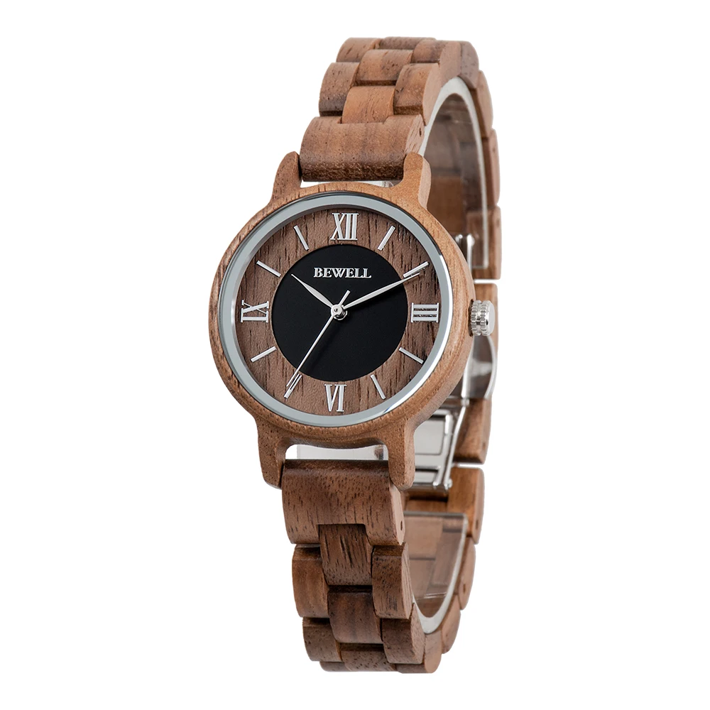 

Small MOQ OEM Wooden Quartz Watch Private Label Nature Wood Watches