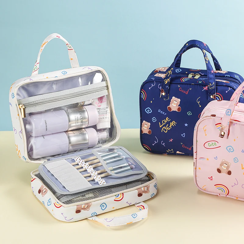 Custom Logo Travel Memory Fabric Makeup Storage Bag Zipper Handle Large Capacity Partition Folding Cosmetic Bag, Blue;pink;white
Custom Logo Travel Memory Fabric Makeup Storage Bag Zipper Handle Large Capacity Partition Folding Cosmetic Bag, Blue;pink;white