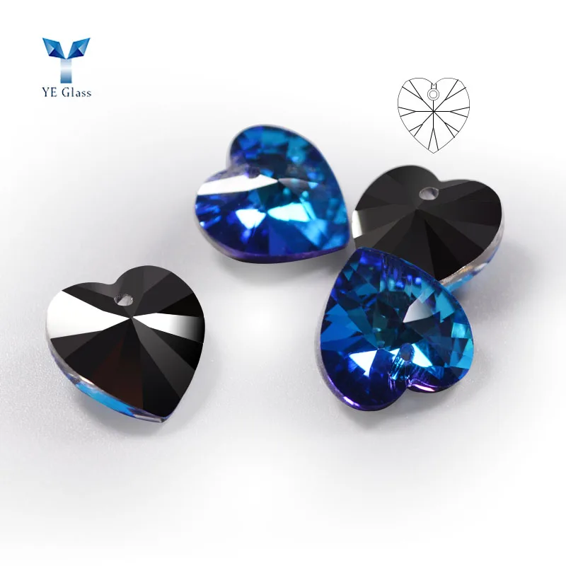 Wholesale Heart Shape Glass Pendants Crystal Heart Pendant Shape for Jewelry Making, Multi color
Wholesale Heart Shape Glass Pendants Crystal Heart Pendant Shape for Jewelry Making, Multi color