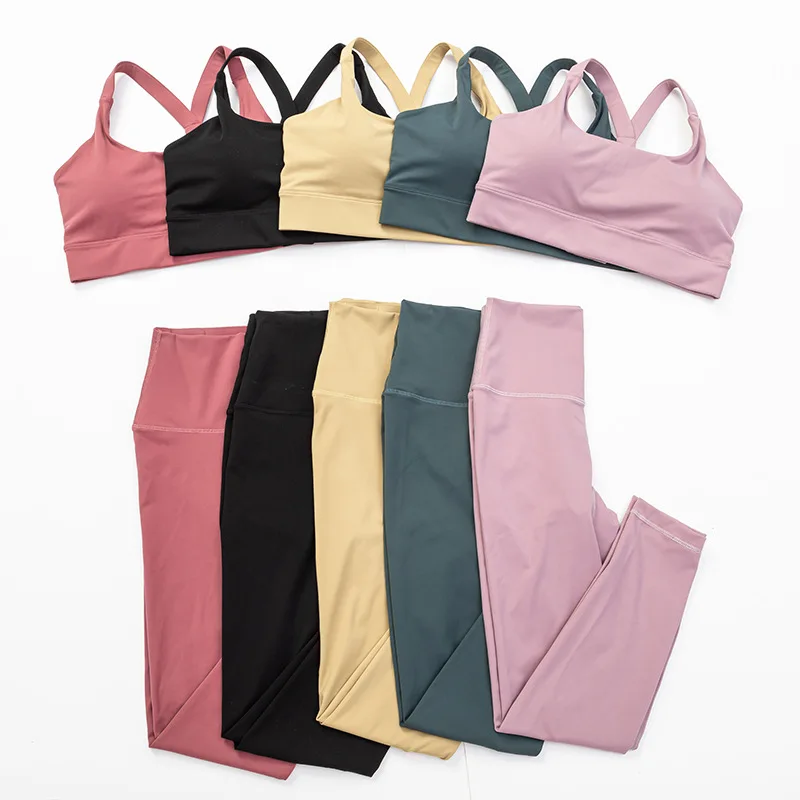 2 Pieces Suits Sports Running Yoga Bra Workout Leggings With Pockets Gym Clothing Fitness Wear High Waist Yoga Set
2 Pieces Suits Sports Running Yoga Bra Workout Leggings With Pockets Gym Clothing Fitness Wear High Waist Yoga Set