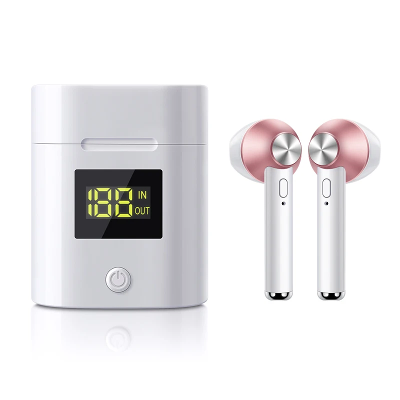 Hot selling product tws in-ear headset with display earbuds, Black/white/gold/silver/red/rose-gold
Hot selling product tws in-ear headset with display earbuds, Black/white/gold/silver/red/rose-gold