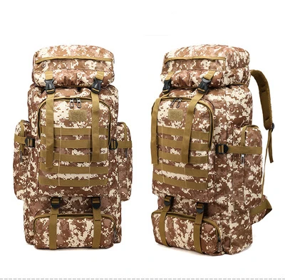 80L oxford clothing high quality camouflage cheap wholesale backpacks for outdoor, Customize
80L oxford clothing high quality camouflage cheap wholesale backpacks for outdoor, Customize