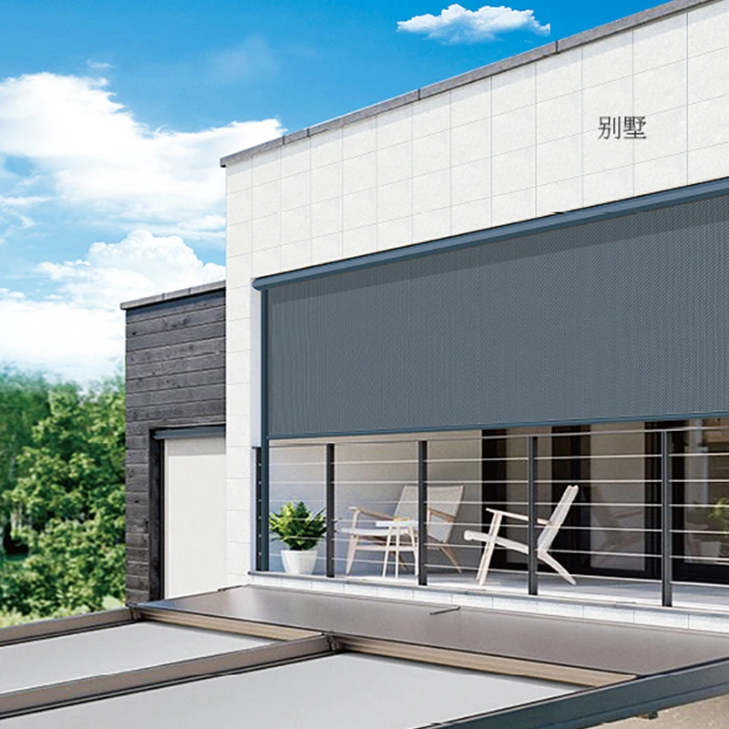 QINGYING Factory Customized Outdoor Zip Track Windproof Waterproof Roller Blinds, White,beige,grey,black
QINGYING Factory Customized Outdoor Zip Track Windproof Waterproof Roller Blinds, White,beige,grey,black