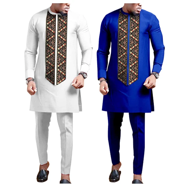 African men S - 4 XL leisure suit shirt + pants two-piece high quality wedding dinner party suit African men's clothing design
African men S - 4 XL leisure suit shirt + pants two-piece high quality wedding dinner party suit African men's clothing design