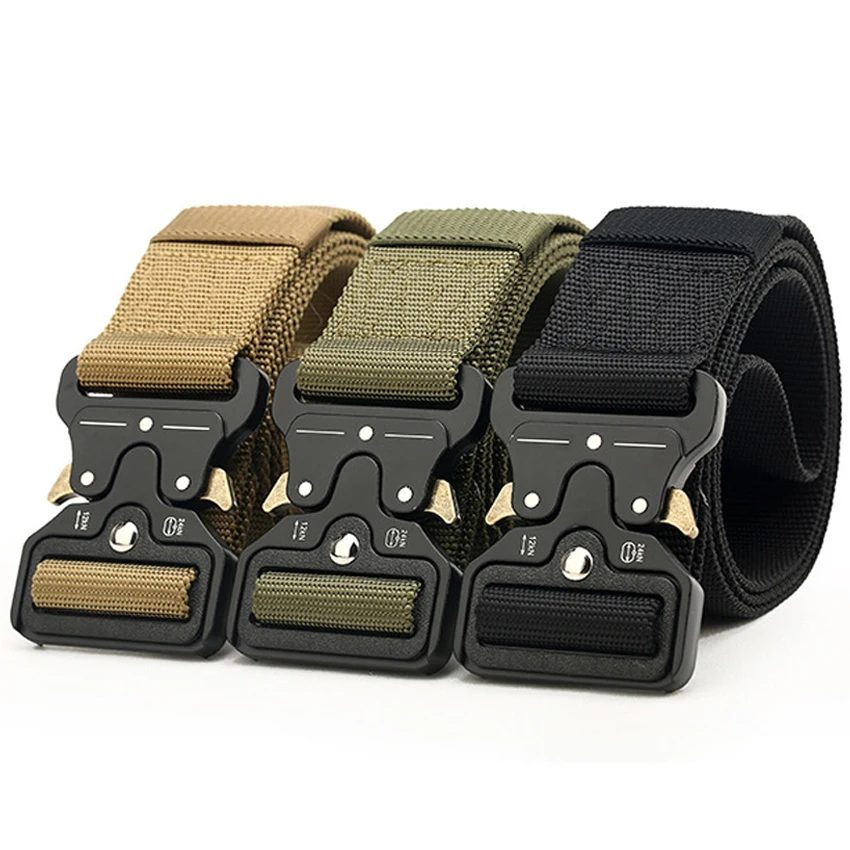 Hot sell Military Tactical Nylon Fabric Belt Mens Durable Outdoor Alloy Buckle Army Waist Belts
Hot sell Military Tactical Nylon Fabric Belt Mens Durable Outdoor Alloy Buckle Army Waist Belts