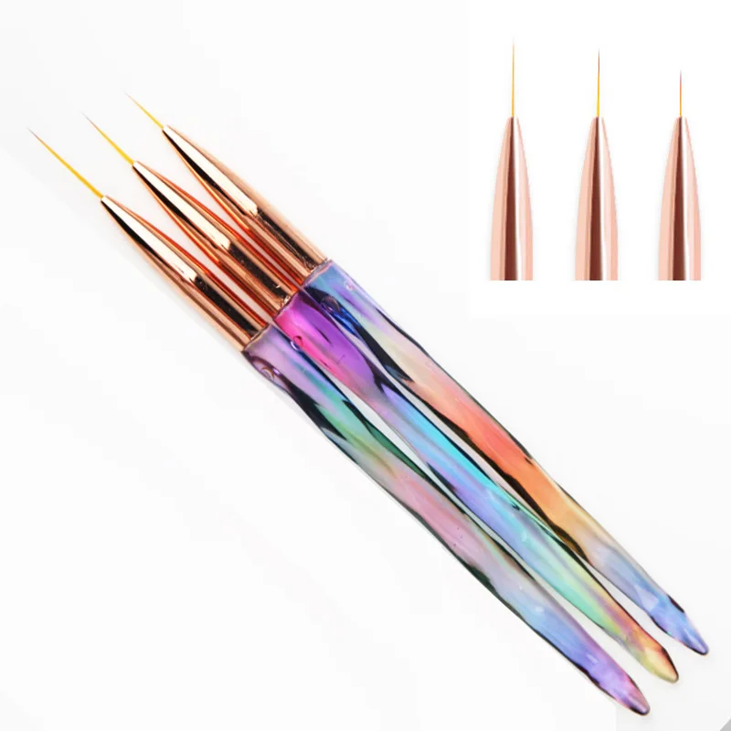 3 pcs/set Crystal Handle Nail Art Brush Lines Drawing Painting Pen 3D Carved UV Gel Nail Polish Design Manicure Accessory Tools
3 pcs/set Crystal Handle Nail Art Brush Lines Drawing Painting Pen 3D Carved UV Gel Nail Polish Design Manicure Accessory Tools