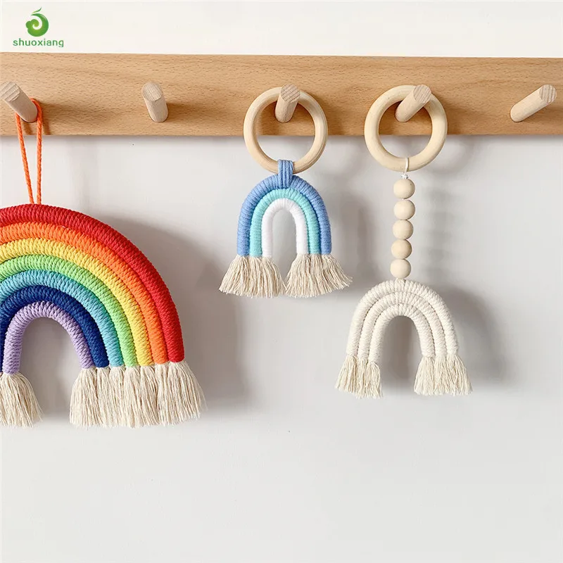 Mini Nordic Children's Room Rainbow Wood Ring Wall Hanging Ornaments Garland Tassel Wooden Bead String Baby Room Decoration
Mini Nordic Children's Room Rainbow Wood Ring Wall Hanging Ornaments Garland Tassel Wooden Bead String Baby Room Decoration