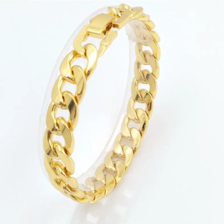 Fashion Mens Stainless Steel Chunky Bracelet Gold Plating Steel Franco Chain Hip Hop Jewelry Gift
Fashion Mens Stainless Steel Chunky Bracelet Gold Plating Steel Franco Chain Hip Hop Jewelry Gift
