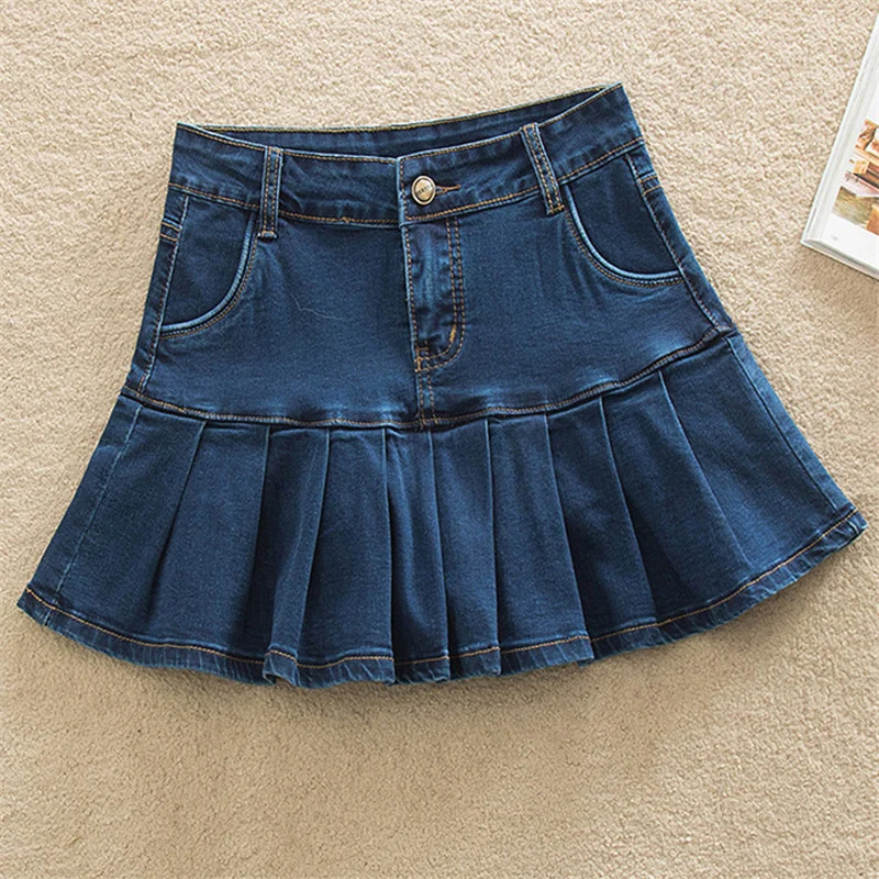 Harajuku Punk Denim Mini Pleated Skirt Ladies Summer High Waist Jeans Shorts Skirts Women Ruffles Fashion Korean Y2k Flada
Harajuku Punk Denim Mini Pleated Skirt Ladies Summer High Waist Jeans Shorts Skirts Women Ruffles Fashion Korean Y2k Flada