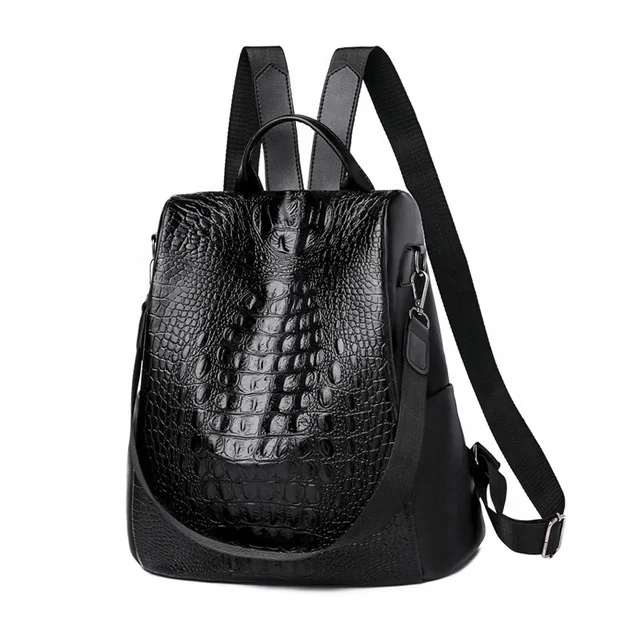 Back-Opening Main Pocket Design Anti-Theft Backpack Nylon Wide Shoulder Strap School Bag Crocodile Pattern Soft Leather Bag, Black, red
Back-Opening Main Pocket Design Anti-Theft Backpack Nylon Wide Shoulder Strap School Bag Crocodile Pattern Soft Leather Bag, Black, red