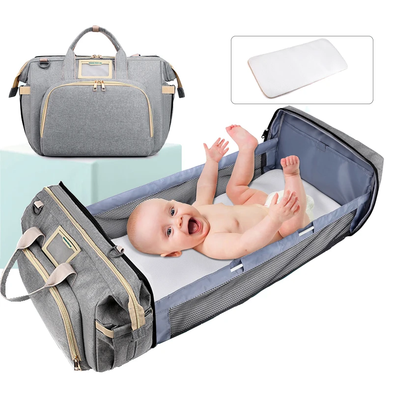 Custom baby sleeping products 2021 portable foldable nylon nappy bags diaper crib backpack with bassinet
Custom baby sleeping products 2021 portable foldable nylon nappy bags diaper crib backpack with bassinet
