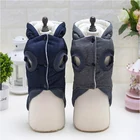 Dog Cotton Padded Clothes Pet Warm Hoodie With Hat Puppy Coat