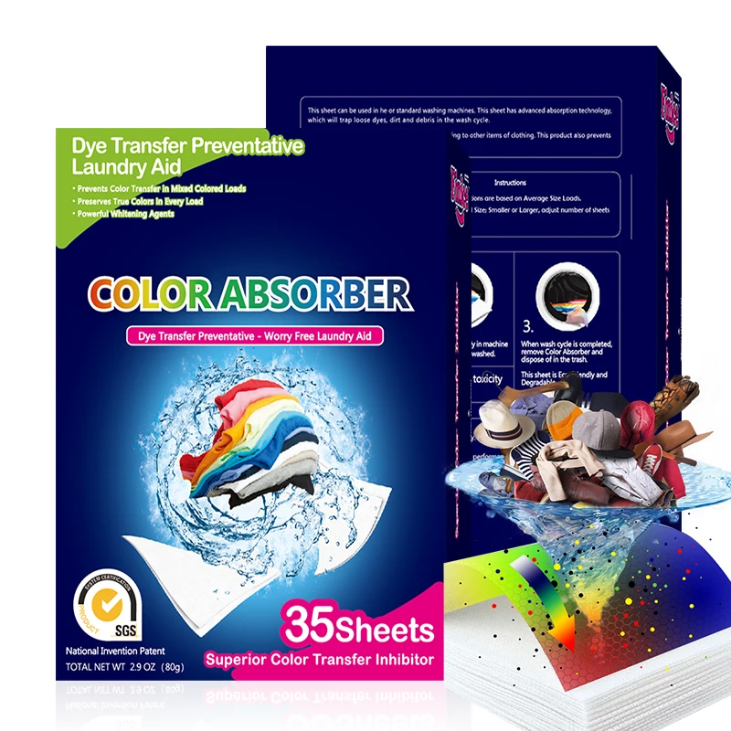 Color grabber sheets Dye Trapping Sheets Prevent Light Colored Clothes from Being Dyed
Color grabber sheets Dye Trapping Sheets Prevent Light Colored Clothes from Being Dyed