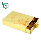 Accept Custom Design Drawer Golden Paper Candy Chocolate Box