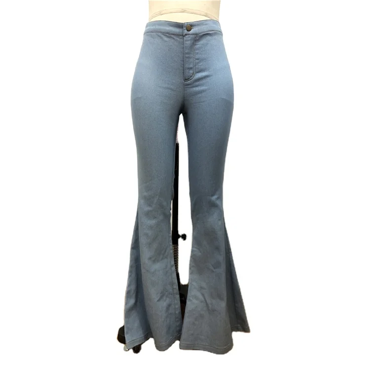 OEM denim pants factory outlet slim floor length womens causal flare vintage trousers with pocket, Customized color
OEM denim pants factory outlet slim floor length womens causal flare vintage trousers with pocket, Customized color