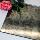 Decorative glass antique silver mirror sheet