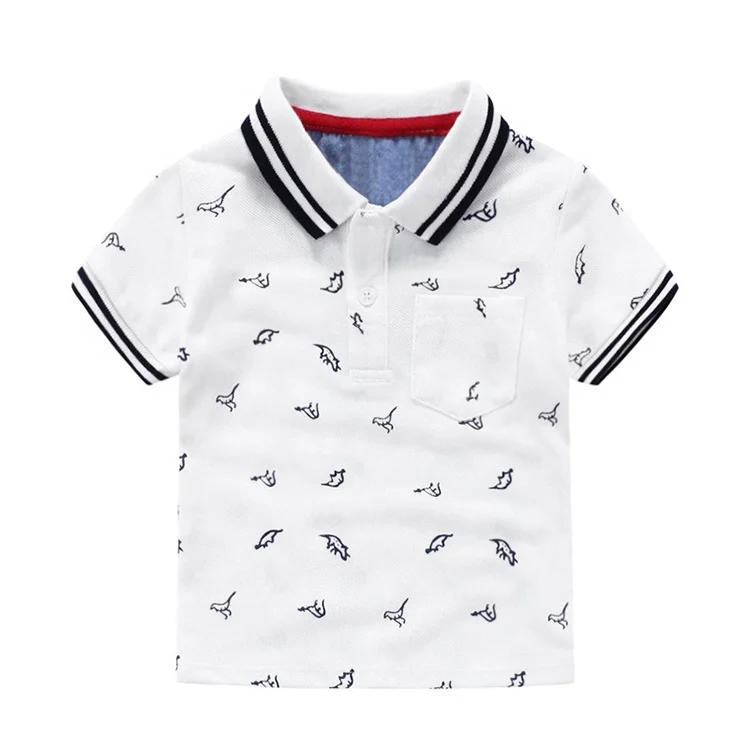 Summer Apparel Short Sleeve Children's Clothes Summer 2021 Dinosaur Print White Top T Shirt Boys Polo Shirts, White, gray
Summer Apparel Short Sleeve Children's Clothes Summer 2021 Dinosaur Print White Top T Shirt Boys Polo Shirts, White, gray