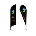Advertising exhibition event outdoor Feather Flag Flying Beach Flag banner stand Teardrop Flag with full color
