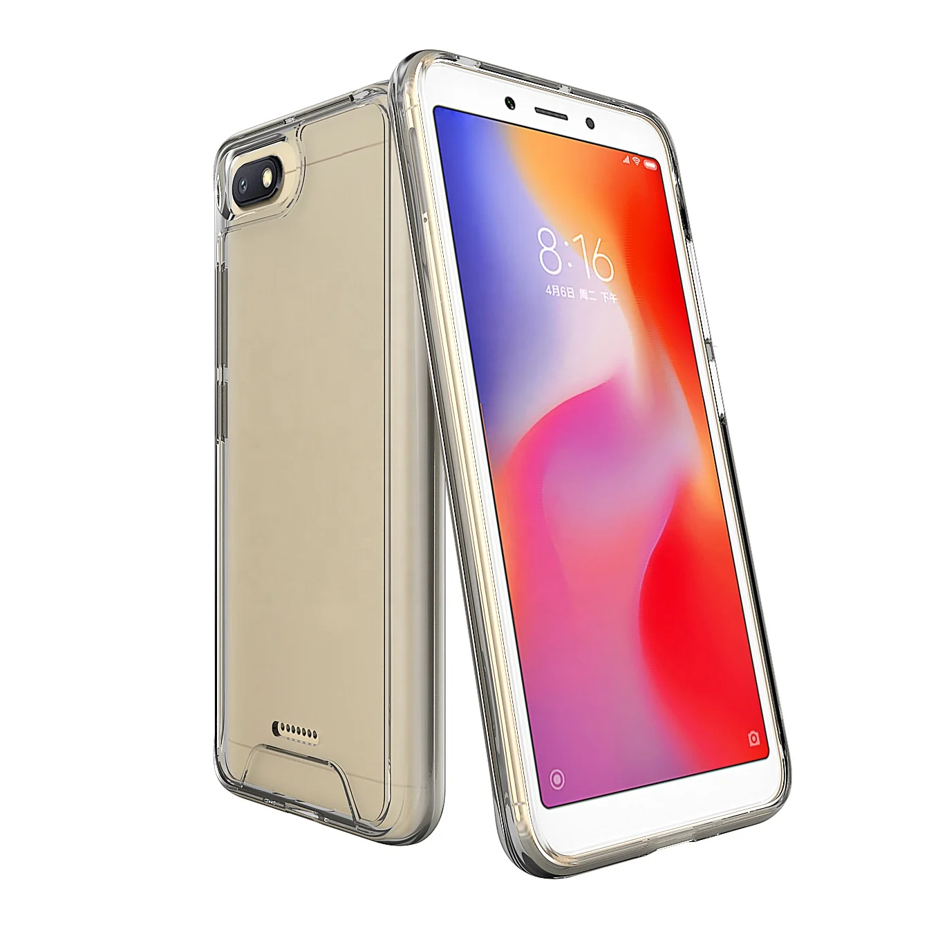 Wholesale soft rubber clear cell glitter phone cases TPU transparent acrylic mobile covers for Xiaomi redmi 6A
Wholesale soft rubber clear cell glitter phone cases TPU transparent acrylic mobile covers for Xiaomi redmi 6A