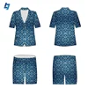 Men's Short Sleeve Hawaiian Shirt And Shorts Summer Casual Beach Hawaii Shirts Shorts Pants Two Piece Suit Men