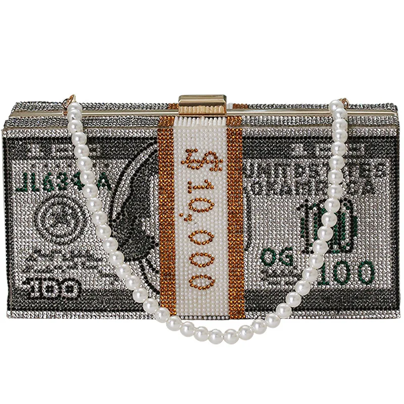 2021 Fashion Ladies Diamond Pearl Chain Girls Evening Handbag Box Crossbody Designer Purses and Luxury Handbags for Women, 3 colors
2021 Fashion Ladies Diamond Pearl Chain Girls Evening Handbag Box Crossbody Designer Purses and Luxury Handbags for Women, 3 colors