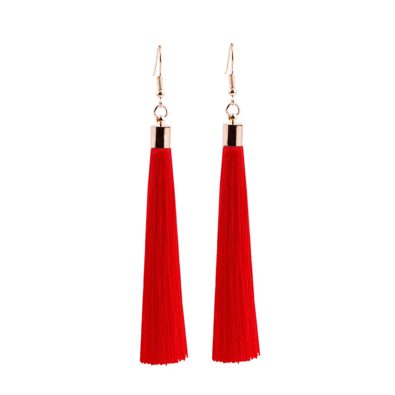 Wholesale Fashion Colorful Tassel Dangle Long Earrings Jewelry For Women, As picture
Wholesale Fashion Colorful Tassel Dangle Long Earrings Jewelry For Women, As picture