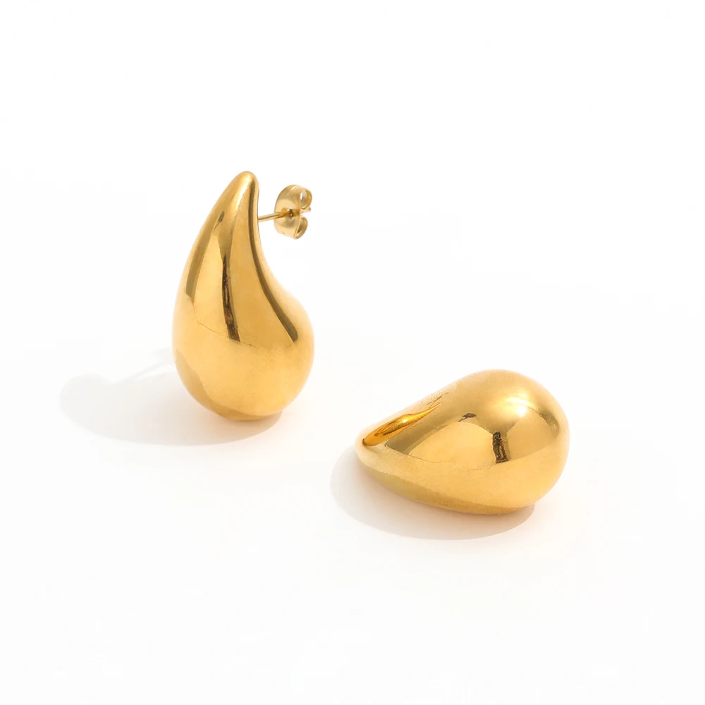 18K PVD Gold Silver Plated Waterproof Chunky Big Large Ball Hollow Stainless Steel Statement Hoop Earring Fashion Jewelry
18K PVD Gold Silver Plated Waterproof Chunky Big Large Ball Hollow Stainless Steel Statement Hoop Earring Fashion Jewelry