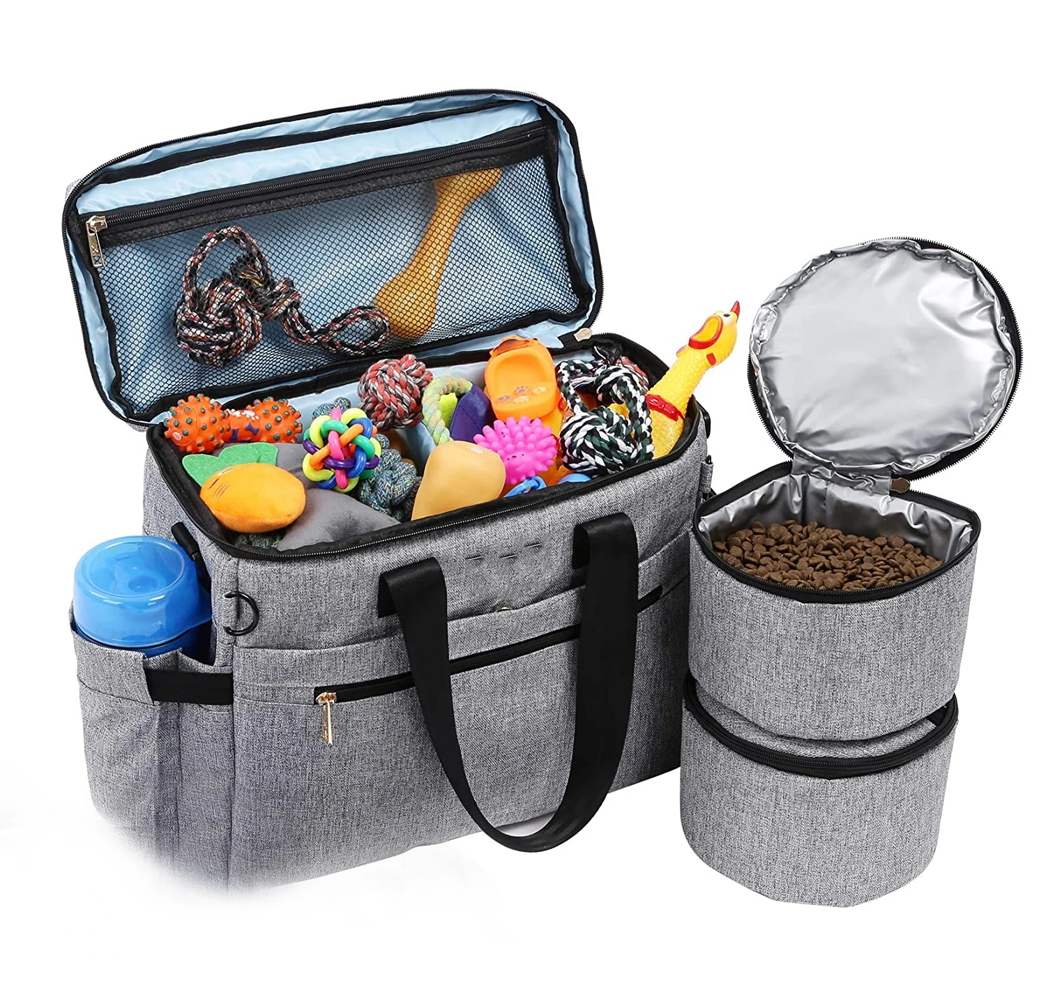Large Capacity Pet Travel Tote Bag Custom Cat Owner Multi-Use Outdoor Dog Food Storage Containers, Blue or customized color
Large Capacity Pet Travel Tote Bag Custom Cat Owner Multi-Use Outdoor Dog Food Storage Containers, Blue or customized color