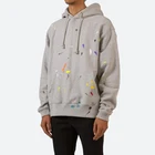 OEM Streetwear High Quality Hoodies Custom Label Oversized French Terry Paint Splatter Hoodie