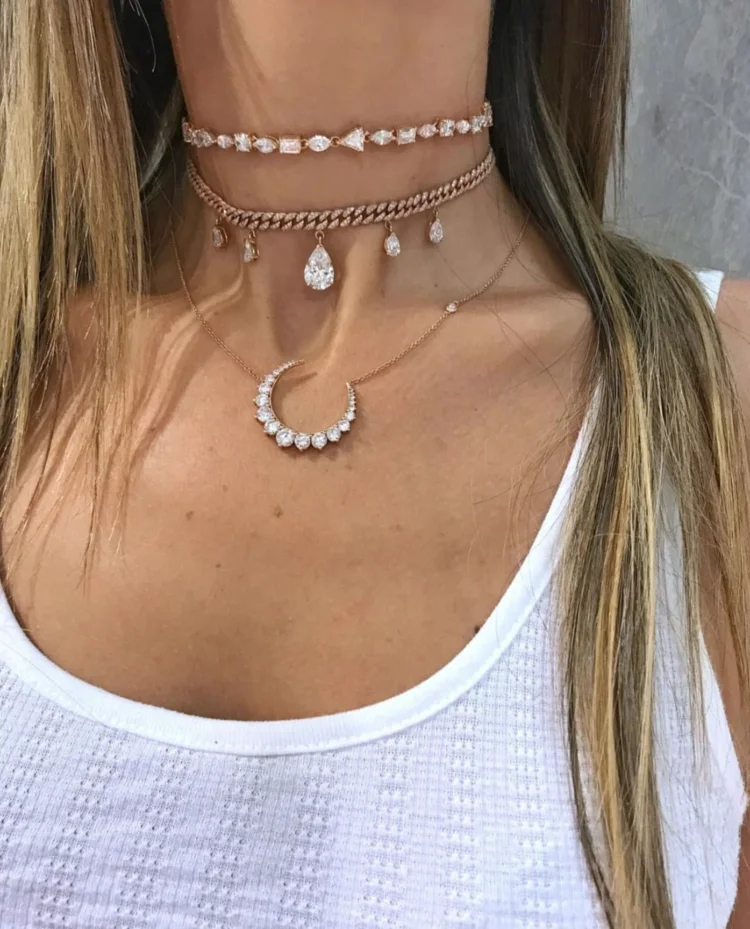 Hot Selling Chica Wholesale Fashion Jewelry Gold Plated CZ Large Moon Necklace For Women
Hot Selling Chica Wholesale Fashion Jewelry Gold Plated CZ Large Moon Necklace For Women