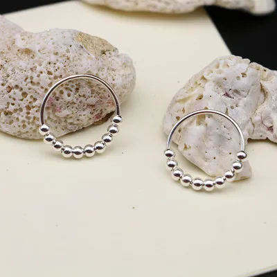 Factory Sale S925 Sterling Silver Ring Beaded Rotating Ring Anxiety Spinner Ring For
Factory Sale S925 Sterling Silver Ring Beaded Rotating Ring Anxiety Spinner Ring For