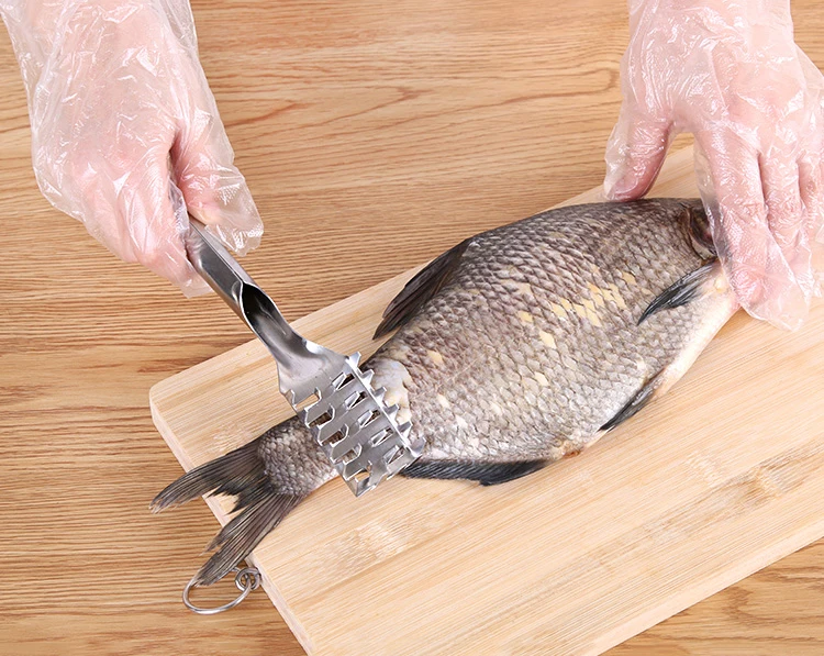 1 Pc Stainless Steel Fast Cleaning Fish Skin Scales Brush Scales Remover Tools Shaver Cleaner Descaler Skinner Scaler Gadget, As photo
1 Pc Stainless Steel Fast Cleaning Fish Skin Scales Brush Scales Remover Tools Shaver Cleaner Descaler Skinner Scaler Gadget, As photo
