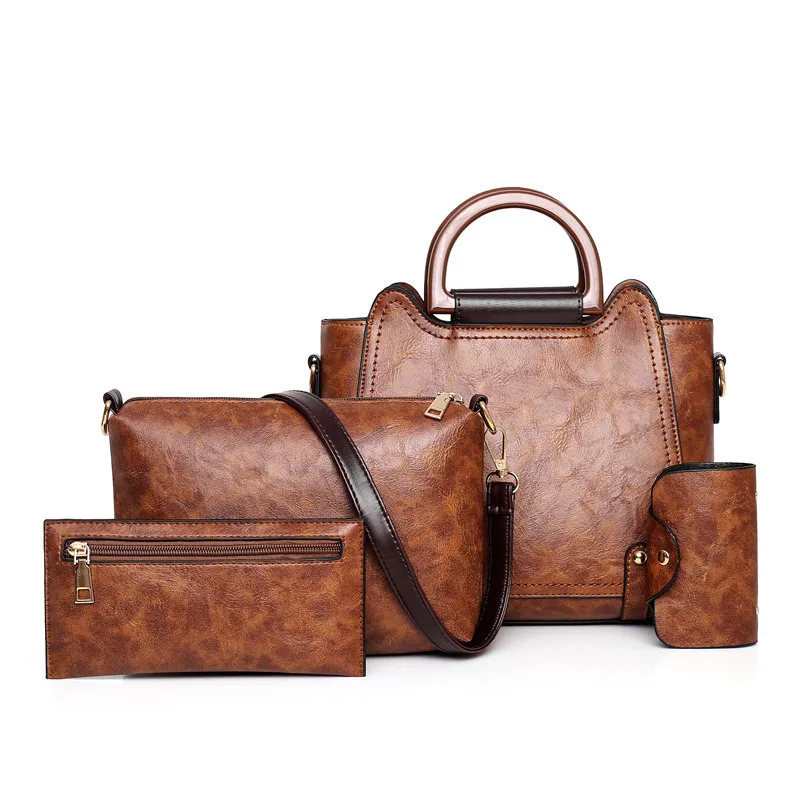 2020 Fashion Trendy PU Leather Woman shoulder Bags women Ladies Hand bags Sets 4pcs in 1 Designer Handbags and Purse
2020 Fashion Trendy PU Leather Woman shoulder Bags women Ladies Hand bags Sets 4pcs in 1 Designer Handbags and Purse