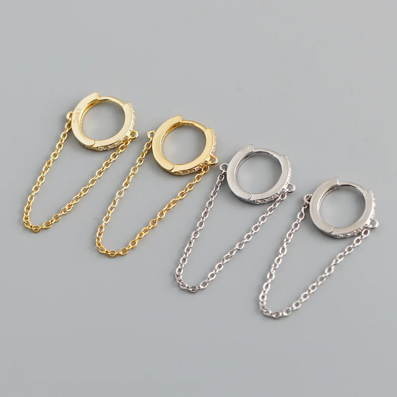 2021 Sailing Jewelry 925 Sterling Silver Huggie Earrings Link Chain Tassel Round Circle Earrings Cubic Zircon Huggie Earrings
2021 Sailing Jewelry 925 Sterling Silver Huggie Earrings Link Chain Tassel Round Circle Earrings Cubic Zircon Huggie Earrings