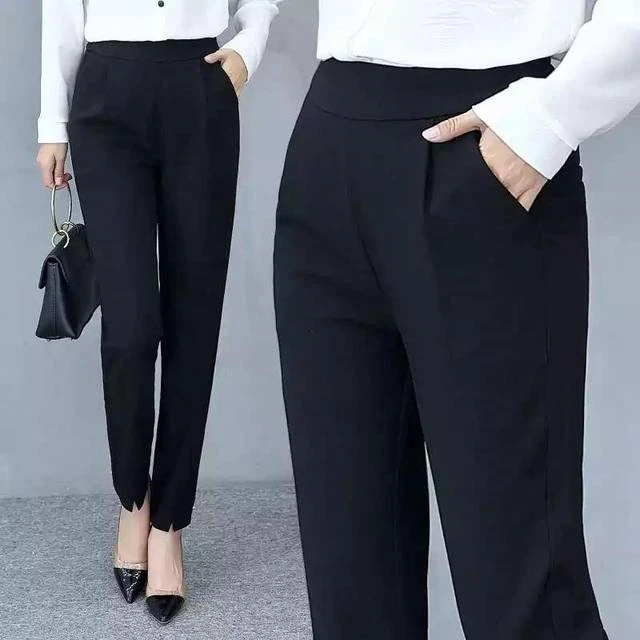 Wholesale Spring And Autumn Office Ladies Harem Pants High Waist Straight Leg Slacks Casual Trousers, As the pictures show
Wholesale Spring And Autumn Office Ladies Harem Pants High Waist Straight Leg Slacks Casual Trousers, As the pictures show