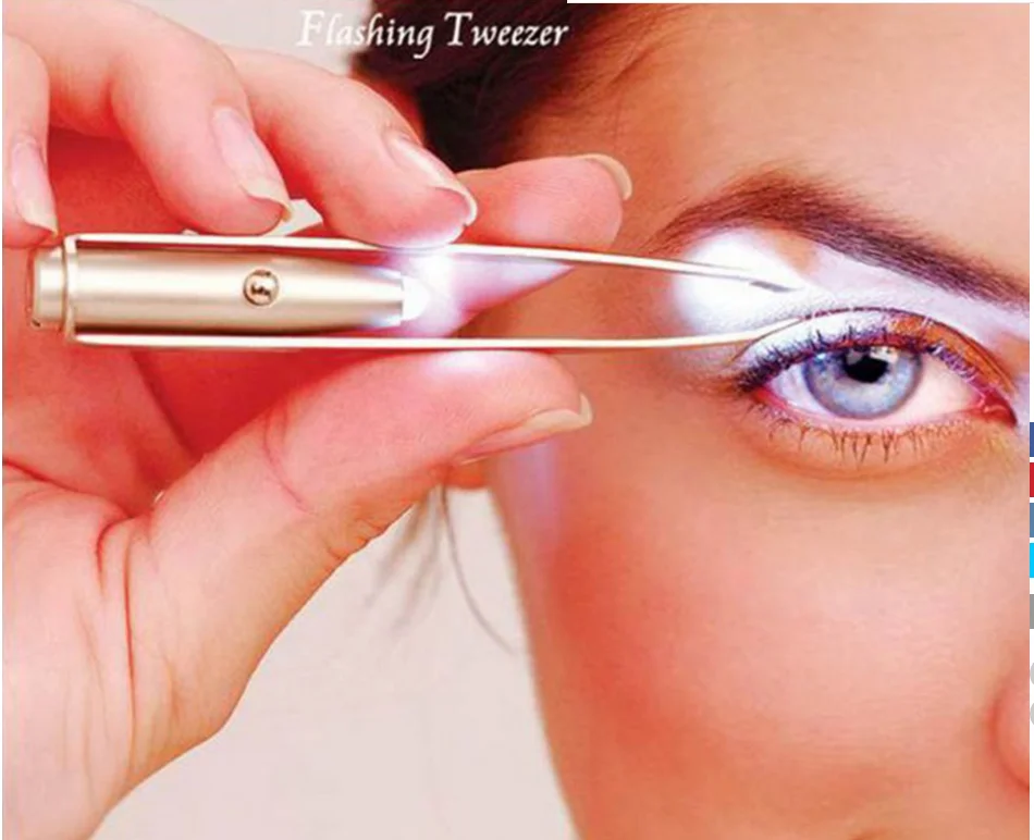 LED Eyebrow Tweezers Eyebrow Hair Remover Make Up Led Light Eyelash Face Hair Remover Stainless Steel Tweezer
LED Eyebrow Tweezers Eyebrow Hair Remover Make Up Led Light Eyelash Face Hair Remover Stainless Steel Tweezer